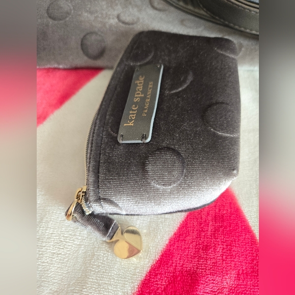 KATE SPADE Velvet Polka Dot Tote and Coin Purse - Picture 7 of 8